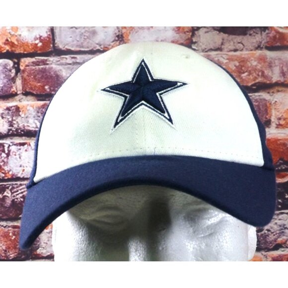 Dallas Cowboys New Era NFL Cap With Star Logo & Embroidered Back Text Navy/White - Picture 1 of 8